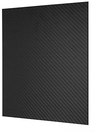 Creative-Idea Plaque de Fibre de Carbone Feuille de Panneau Véritable Brillant Accessoires, 200 * 250 * 1.5mm