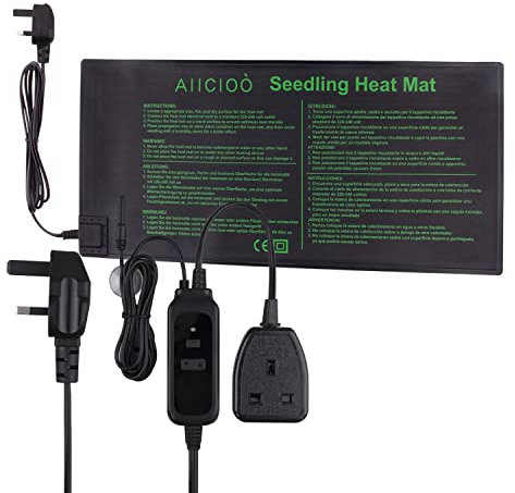 AIICIOO Seedling Heating Mat with Thermostat Controller - Seed Germination Plant Warm Pad with Temperature Controller