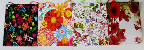4 Stück Geschenktaschen Groß DIN A4 Geschenkbeutel 32x26x12cm Geburtstag Geschenktüten Papier 160g/m2 Geschenkverpackung Set Large