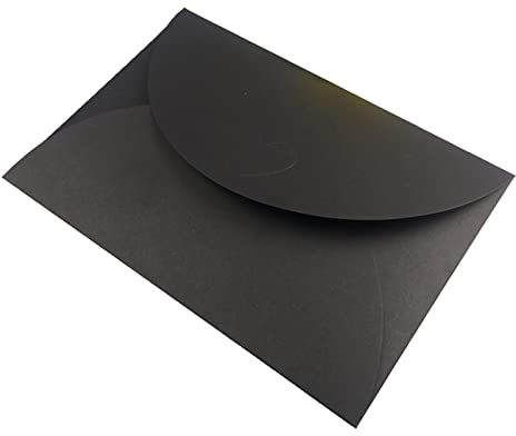 Grußkarte 10x 250g Pearl Papier Umschläge Weißgold Rand Vintage Retro Hochzeit Hochzeit Einladung Umschlag Grußkarten Geschenk 195mm x 135mm Grußkarte hochzeit (Size : Black heart)