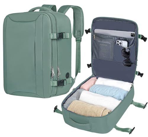Lossga Easyjet Cabin Bag 45x36x20 Carry On Bag New Easyjet 45x36x20 | Underseat Cabin Bag Travel Backpack Cabin Size Luggage for Airplanes 30L Hand Luggage Rucksack with Hidden Anti-Theft Bag