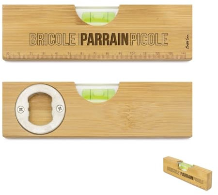 Niveau et décapsuleur - Bricole Parrain picole