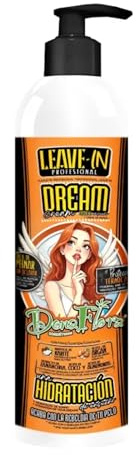 DONA FLORA – Dream Cream Leave-In 500ml – Feuchtigkeit & Glanz für Trockenes Haar – Ohne Ausspülen – Anti-Frizz & Pflege – Silikonfrei – Für Weiches, Geschmeidiges Haar – Vegane Formel