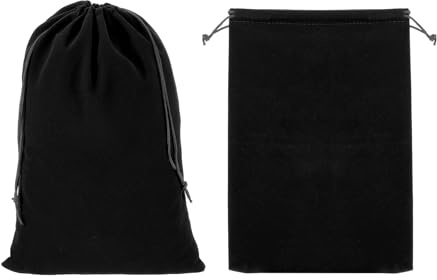 PATIKIL Borsa per cuffie, 2 pezzi, 40 x 30 cm, custodia per il trasporto di cuffie da viaggio, morbida coulisse per cuffie over-ear, cuffie da gioco, nero