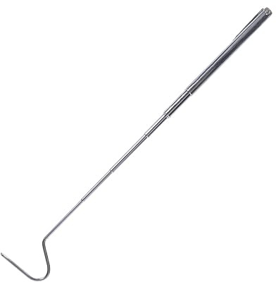 Abaodam Gancho retráctil de acero inoxidable para reptiles de largo alcance para un manejo seguro de serpientes, reptiles y para entusiastas y atrapar la naturaleza