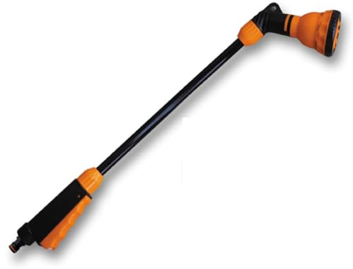 pokm toolsmarket - Gießstab 65cm mit 7 Funktionen Sprühbilder & QUICK STOP - Gartenbrause Zauberstab für Garten - Blumenampel - Bewässerung - Reinigung