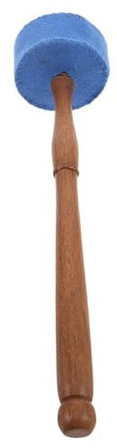 Abaodam Mazo de Cuenco Tibetano Azul para Meditación y Rituales Budistas Accesorio de Percusión Musical Sonido Curativo para Ceremonias de Yoga