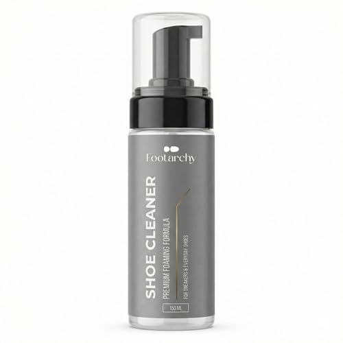 Footarchy - Sneaker Reinigungsschaum 150ml, pH-neutraler, Ohne Wasser | Schnelltrocknend, milde Formel, sanfte Tiefenreinigung, für Glattleder, Mesh, Canvas, Textil, Synthetik & Einlegesohlen
