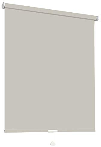 Springrollo Mittelzugrollo Schnapprollo Fenster Rollo Vorhang 16 Farben Breite 62-242 cm Höhe 160 und 230 cm blickdicht lichtdurchlässig Sonnenschutz Sichtschutz Blendschutz (122 x 160 cm Beige)