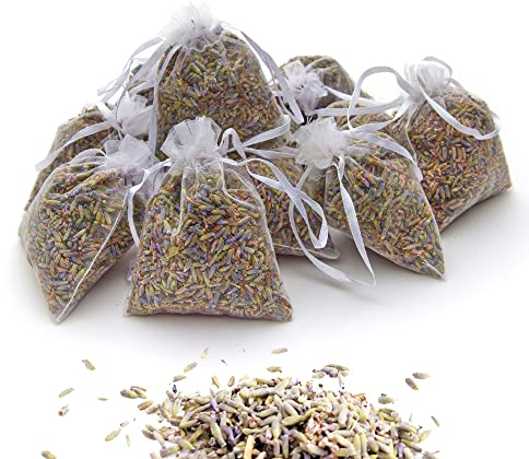 Cosecha 2025-12 x Saquitos de Lavanda de Provenza (Blanco, 12 Saquitos)