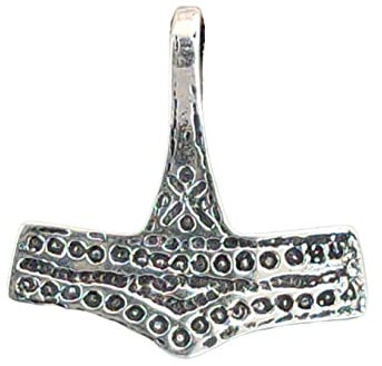 Kiss of Leather Colgante del martillo de Thor de plata de ley 925 n.º 76