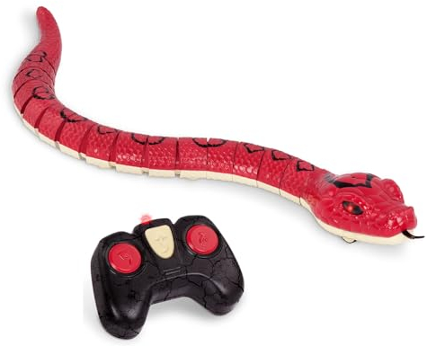 Terra Fjärrstyrd orm röd – RC Boa med lysande LED-ögon och fjärrkontroll – leksak från 6 år