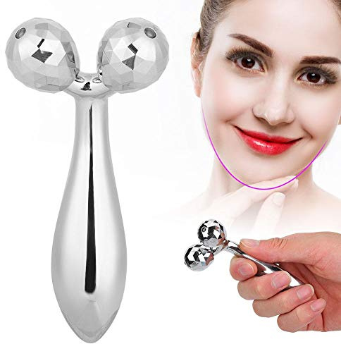 Massage portable 3D avec rouleau facial, Masseur facial avec rouleau, Masseur Rouleau visage Anti-âge Masseur anti-rides Masseur visage Rouleau de levage du visage Outil