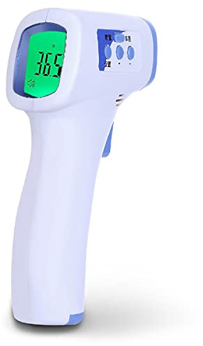 UK Care Direct Infrared Thermometer for Contact Free Temperature Checks Accurate Reading No Contact Forehead Thermometer for Objects or People Backlit LCD Display