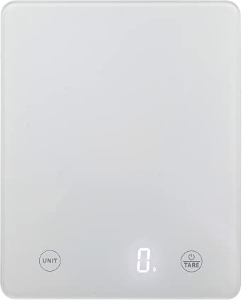 Smarte Küchenwaage mit Bluetooth – Küchenwaage Gewichtsdarstellung in der App – grammgenaues Abwiegen – ermittelt empfohlene Energiezufuhr