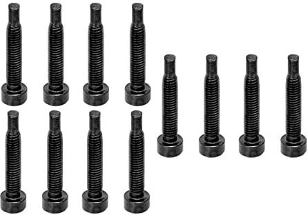 Schrauben, Eisen-Gitarrenhals-Befestigungsschrauben 12-teilige Gitarrenhals-Befestigungsschrauben Humbucker-Tonabnehmer für Zubehör für Bassteile (Schwarz)