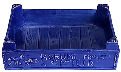 VIRGINIA CASA Frutero grande MEDITERRANEO de cerámica 5 variantes 35 cm (1ud) BLU