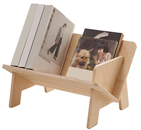 Bibliothèque De Table En Bois, Bibliothèque De Bureau Titrée, Présentoir De Livres Pour Livres, Magazines, CD, Caddie De Table, Organisateurs De Bureau Et Support De Rangement Pour Bureau, Dortoir