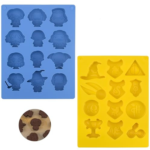Hpamba Silikonform Pralinen Pralinenform Silikon 2 Stück Weihnachten Schokoladenformen Silikon Schokoladenformen 3D Schokolade Silikonform Für Süßigkeiten,Schokolade,Süßigkeiten,Gelee,Eiswürfel