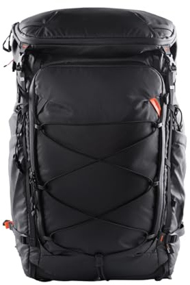 PGYTECH OnePro Flex 30L Rucksack Wasserdicht+Größe M Kamera Einsatztasche,Kamerarucksack Set für DSLR/SLR/Spiegellose Kameras/Objektive Stativ,Regenschutz Fotorucksack Wandern mit Laptopfach,Schwarz
