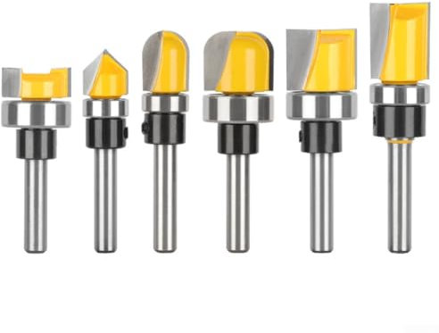 Fresa a becco rotondo con finitura liscia, punta per fresa con gambo da 6 mm e vassoio (D)