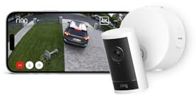 Ring Outdoor Camera Pro (Power Over Ethernet, senaste generationen) | Övervakningskamera | Retinal 4K, upp till tio gånger förbättrad zoom | 30 dagars kostnadsfri provperiod av Ring-abonnemangsplan
