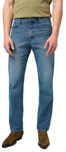 Wrangler herrjeans 13MWZ, original normal passform, raka ben, Breeze hunter, 34W / 34L