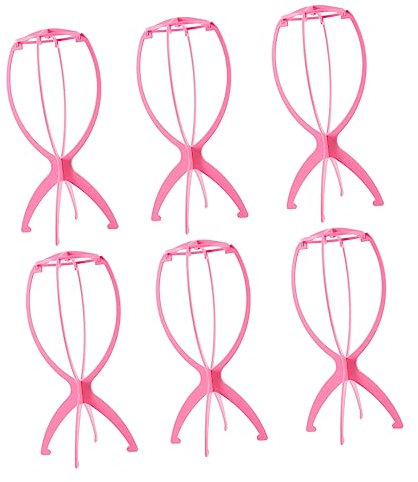 TOVINANNA Support à Postiche en Plastique Rose Lot de 6 Pièces