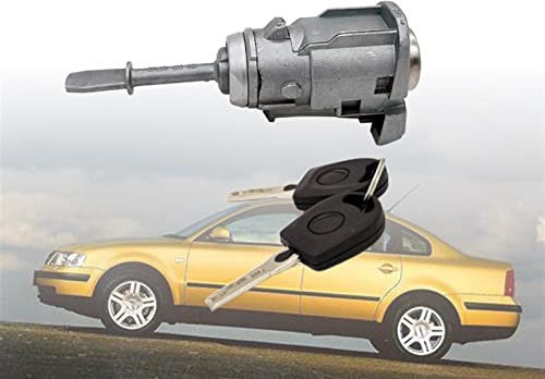 MEXWLOP 1 stücke TÜRSCHLOSS Barrel Zylinder MIT 2 SCHLÜSSEL Schließzylinder, für, for Passat, für, for Seat, Toledo Leon 3B0837167 Schließsystem für Fahrzeugtüren(Right)