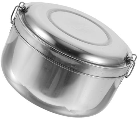 ABOOFAN Fiambrera Térmica De Acero Inoxidable Fiambrera De Doble Capa Para Estudiantes Contenedor De Almuerzo Portátil Para Trabajo