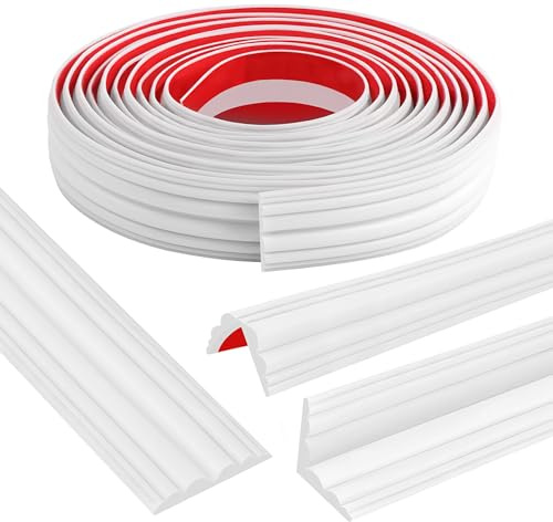 Selbstklebender Kantenschutz Selbstklebend, Eckenschutz Kantenschutz Schützt vor Schnittverletzungen, Tischkantenschutz Geeignet für Tische, Möbel (Weiß, 400cm*4cm)