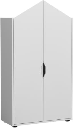 Vicco Kinderregal Weiß Estell - 71x140x32 cm hergestellt aus Spanplatte - Bücherregal ideal fürs Kinderzimmer, mit zusätzlichem Stauraum