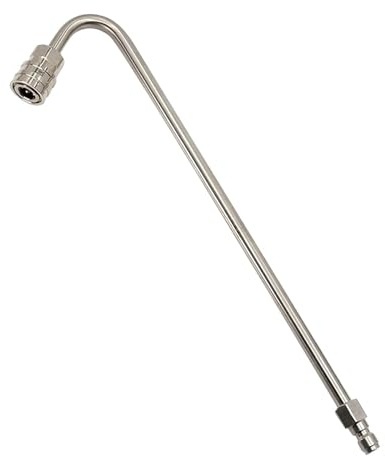 Fonowx Asta di Prolunga Curva per Idropulitrice per Grondaie, per Uso Domestico E in Giardino, 340mm U Shaped
