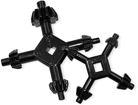 Pffiocix Juego de llaves de taladro 4 en 1, herramienta manual combinada para apretar taladro, tamaño preciso, alta resistencia