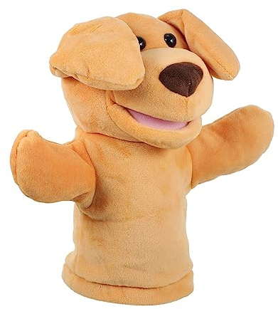 Milisten Handpuppe Hund Plüschspielzeug Kinder Kuschelig Weich Kinder Handpuppen Rollenspiel Bühnen Puppentheater Spielzeug