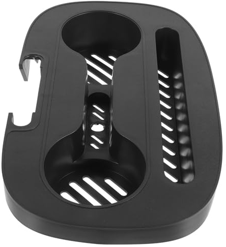 ULTECHNOVO Portavasos Reclinable para Sillón, Bandeja Portavasos Plástica Estable para Silla de Oficina, Soporte Organizador para Bebidas en Exteriores