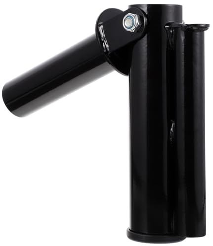 UPKOCH Supporto per Bilanciere Doppio in Acciaio Resistente Manicotto per Attacco Bilanciere Attrezzatura per Palestra Portatile per Allenamento a Casa e Ufficio