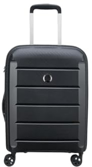 DELSEY trolley cabine rigide 55X40X20 cm Extensible 4 roues BINALONG - Noir
