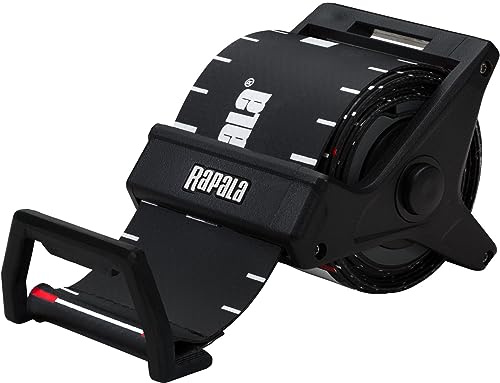 Rapala Unisex vuxen RCD rulle rullande fisketillbehör – 150 cm måttband rullmåttband för fiskesaker vatten infällbar mätare, svart, unik