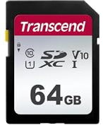 Transcend Scheda di memoria SDXC ad alta velocità da 64 GB (per fotocamere digitali/box foto/registrazioni e video/autoradio) Classe 10, UHS-I U1