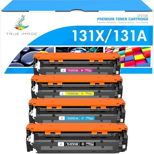 131A Toner Cartridge 4 Pack Compatible for HP 131X 131A M276nw for HP LaserJet Pro 200 Color MFP M276nw M251nw M276n M251n M276 M251 CF210X CF210A Printer Ink (Black Cyan Yellow Magenta)