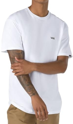 Vans Herren Left Chest Logo Tee T-Shirt, Weiß (White Black Yb), X-Small