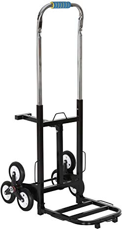 BALLSHOP Transportkarre Klappbar 200kg mit Teleskopgriff Treppensteiger Sackkarre Treppensackkarre Treppenkarre Faltbar 6 Rad Handkarre für Haushalt Camping Garten