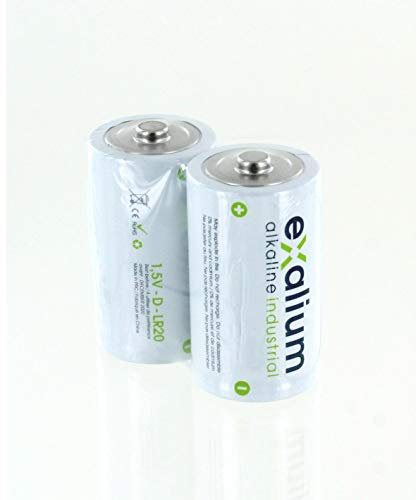 2 batterie LR20 D 1, 5V alcaline EXALIUM