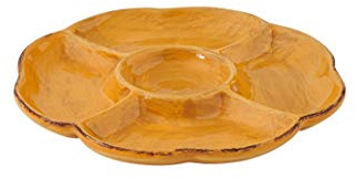 BRANDANI 52271 Antipastiera Gialla Maiolica