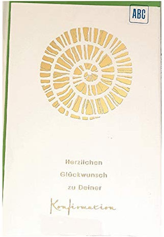 Boss & Co Konfirmationskarte Herzlichen Glückwunsch zu Deiner Konfirmation - 3 Stück