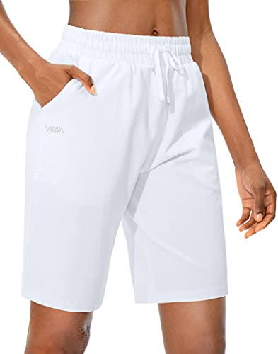 Viodia Women's Bermuda 9/11 Long Shorts White