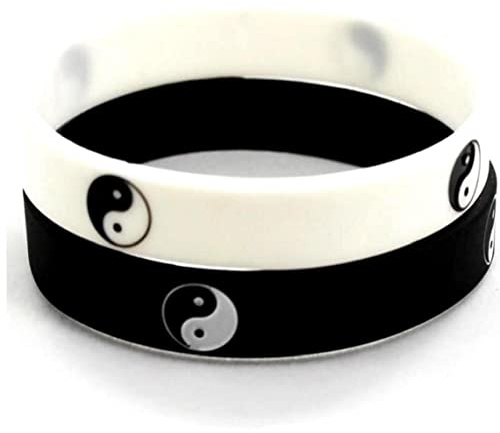 Zonster 2 Unids Tai Pulsera Silicona Hombres Y Mujeres Banda Goma Pulseras para Deportes Fiesta Decoración Universal Pulsera