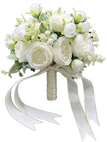 KIZQYN Künstliche Blumen Exquisite Simulation von Blumen, gemischter Brautstrauß, Blumenstrauß aus Kunstblumen, Innendekoration, Seidenblumen Kunstblumen Blumen Dekor