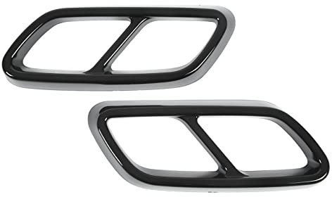 Embellecedor de la Cubierta del Tubo de Escape del Silenciador de Escape Trasero paraClase C W206 2021 en Adelante (Negro brillante)